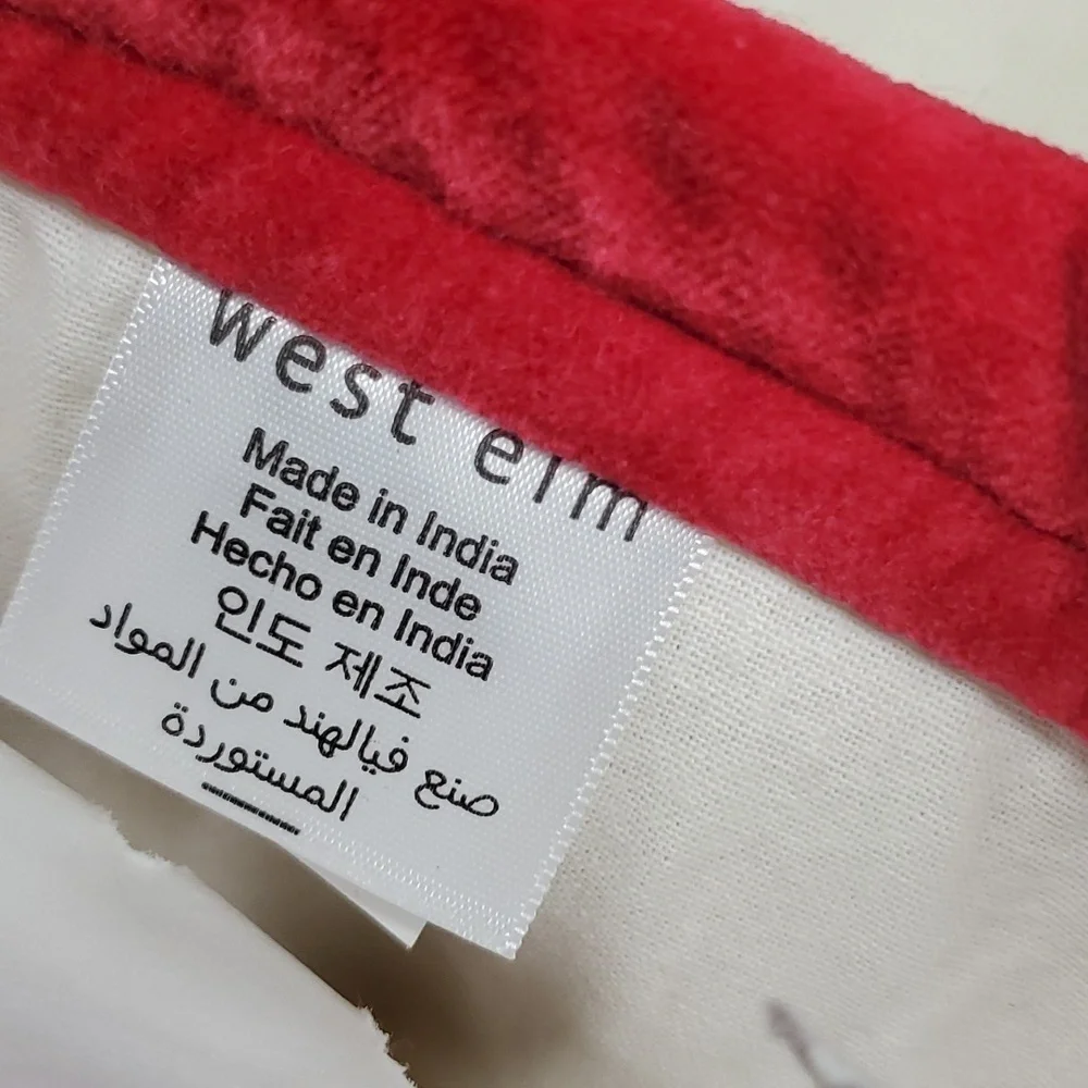 NEW MOM West Elm Linen Christmas Holiday Gift Christmas Stocking